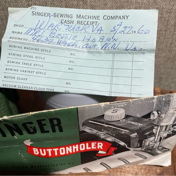 Singer buttonholer vintage 1960 with case - Picture 6 of 8